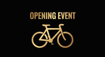 Fototapeta premium Announcing a Premier Cycling Gathering, Introducing a New Event, Bike Ride Celebration Ahead