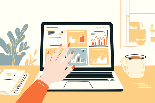 Professional B2B Software Dashboard with Interactive Widgets
