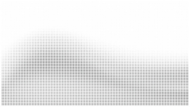 Gradually fading halftone dot pattern abstract background with black and white, screen print