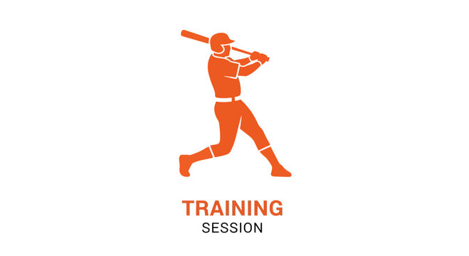 Baseball Player Engaging In Batting Practice During a Fitness Training Session