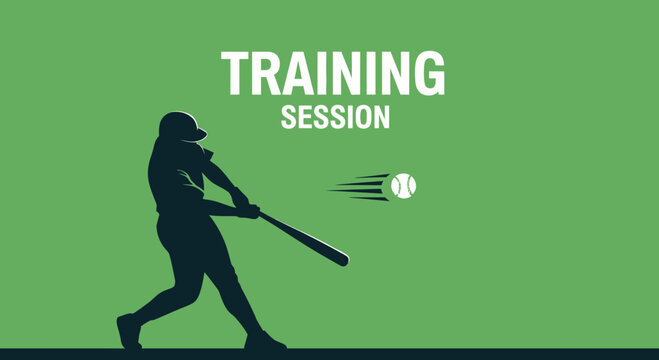 Baseball Player Engaging In Batting Practice, Focused and Ready For The Game Action