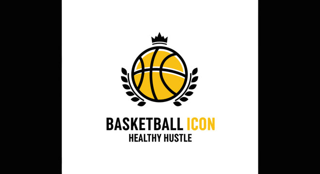 Basketball Emblem Design Shows Healthy Hustle, An Amazing Brand Icon for Athletic Ventures