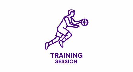 Fototapeta premium Basketball Player in Action During A Focused Training Session, Skillful Exercise Practice