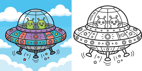cartoon vector illustration lineart and clipart for children coloring book © Avijit