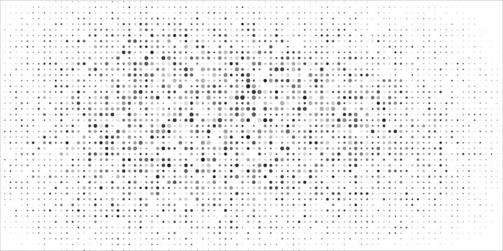 Dot pattern texture, circle halftone dot background black abstract