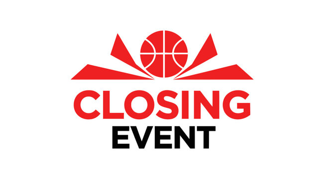 Closing Event Emblem Design for Basketball Tournament Conclusion and Branding Announcement