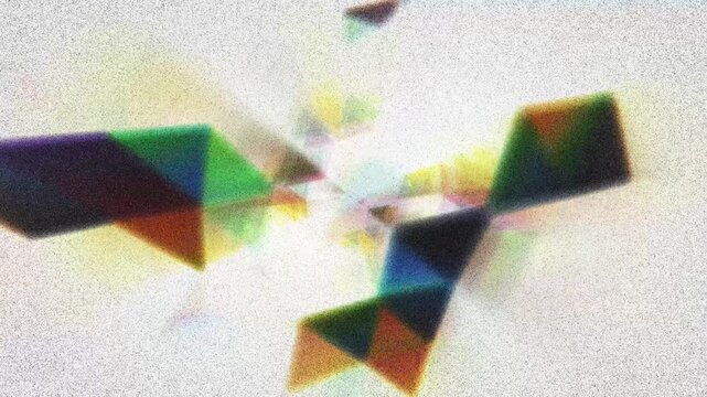 Abstract faceted grain gradient background with modern glow seamless loop