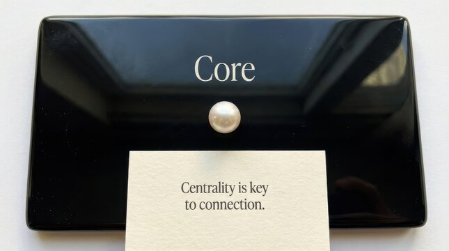 Flat lay of a smooth pearl, centrality is key