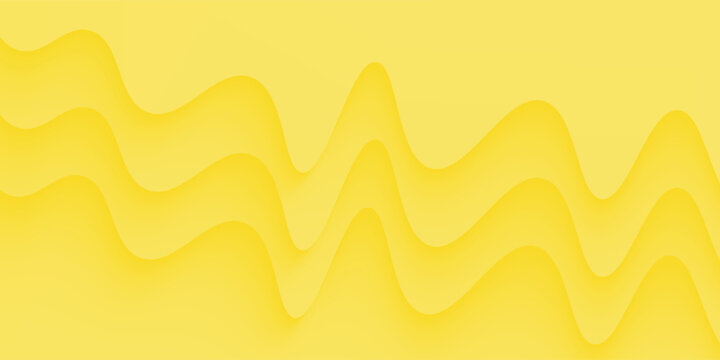 Abstract liquid shape yellow template banner with gradient technology background with vector design