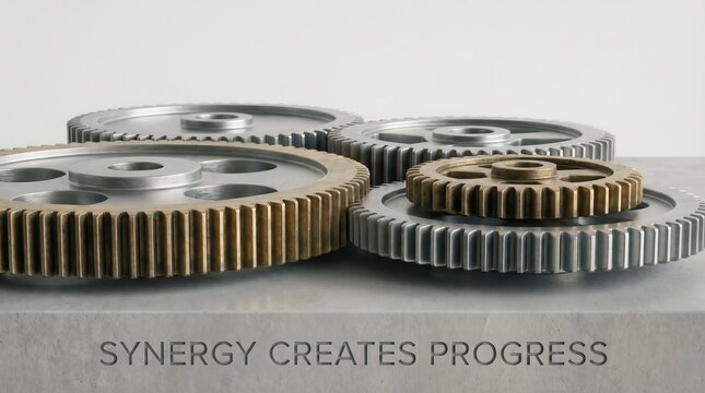 Minimalist Gear Arrangement s1 2: Interlocking Mechanical Components
