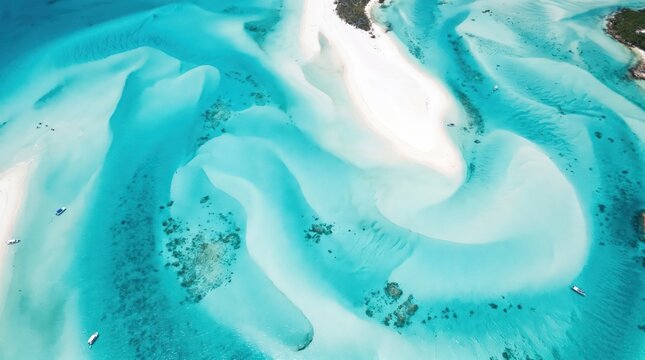 Aerial view of glacier landscape.