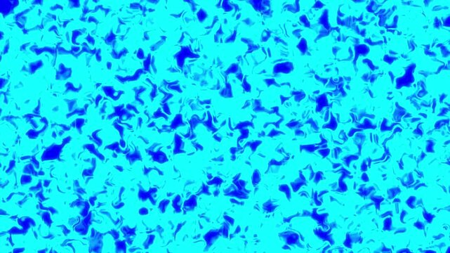 Vibrant blue ripples dance across liquid surface. Light bends, creates shimmering caustic patterns. Motion flows with fluid, hypnotic energy