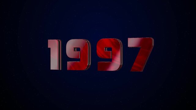 1997 Historical Year Animation - Cinematic Metallic Text