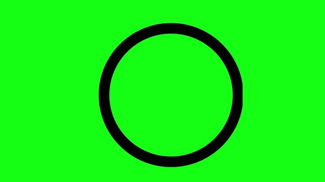 OK round button, vector illustration of word OK symbol, OK circle, right, check, verified, approved, correct OK with circle animated on green background 