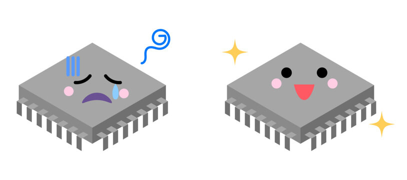 元気なAIと攻撃されたAI