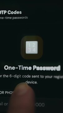 OTP login system using a temporary one-time code for secure access