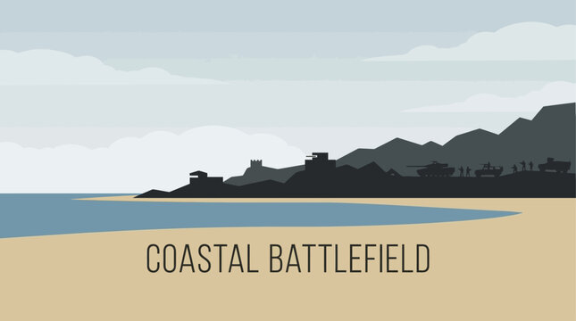 Caroline enjoys a day at the coastal battlefield with tanks and war vehicles