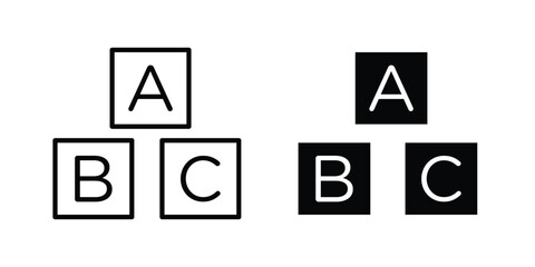 Abc icon for ui design. Vector Eps10 © Dan
