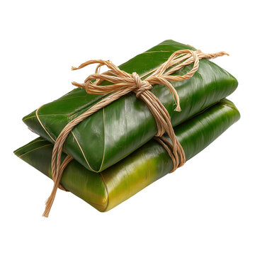 Exotic Delight: Two elegantly wrapped culinary parcels, brimming with flavor and tradition, await a taste of culinary innovation. The freshness of their presentation will surely please anyone.