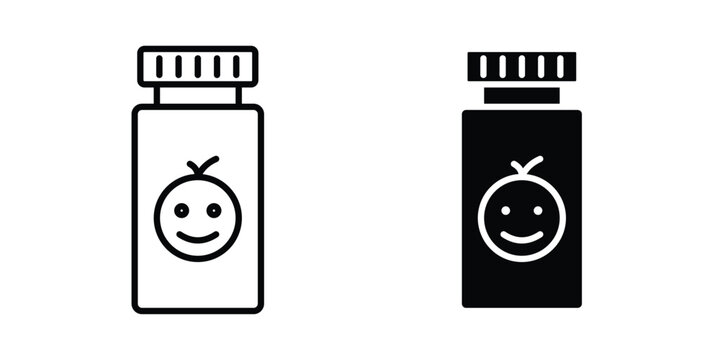 Baby powder icon for ui design. Vector Eps10
