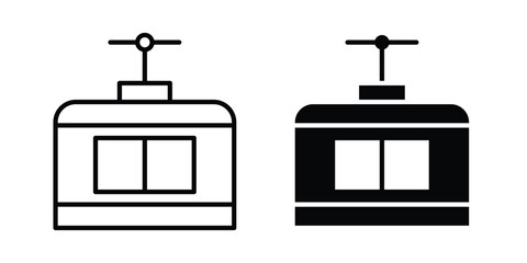 Chairlift icon for ui design. Vector Eps10 © Dan