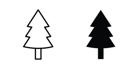 Christmas tree icon for ui design. Vector Eps10 © Dan