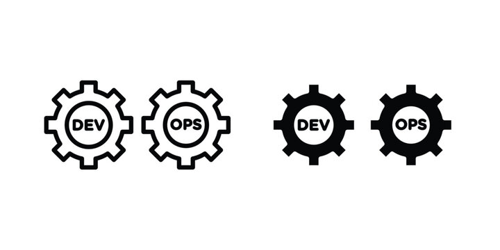 Devops icon for ui design. Vector Eps10