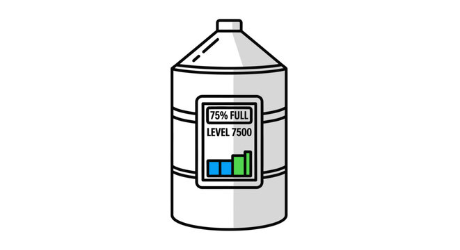  Industrial Chemical Storage Tank Container Vector Illustration