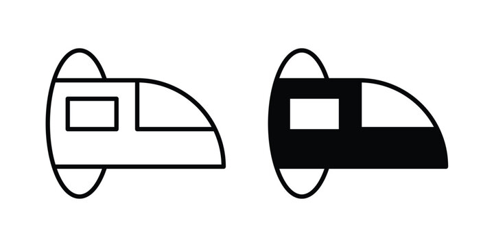 Hyperloop icon for ui design. Vector Eps10