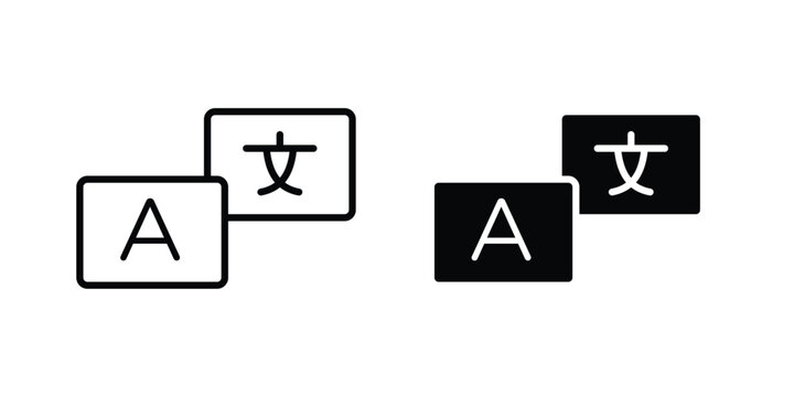 Language icon for ui design. Vector Eps10