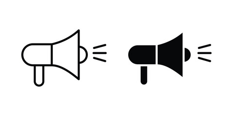 Plakat Megaphone speaker icon for ui design. Vector Eps10