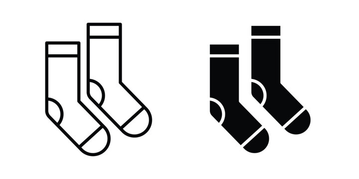 Pair of socks icon for ui design. Vector Eps10