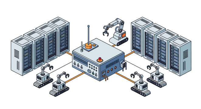 Industrial automation and robotics system.