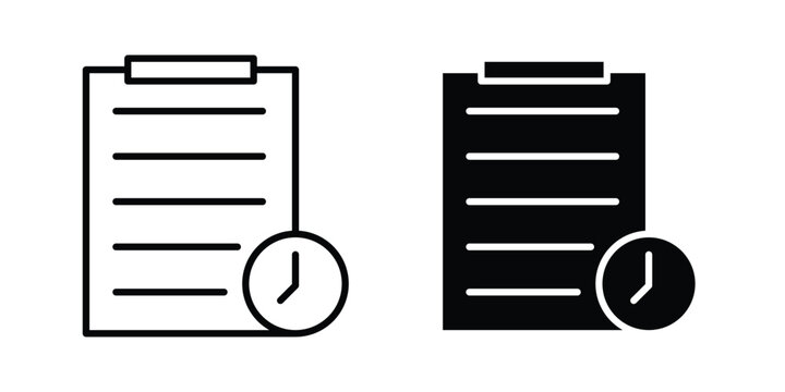 Waiting list icon for ui design. Vector Eps10