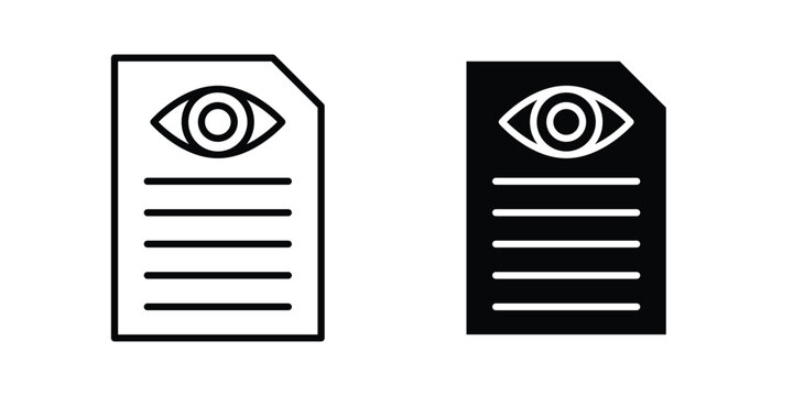 Watchlist icon for ui design. Vector Eps10