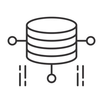 Database linear icon