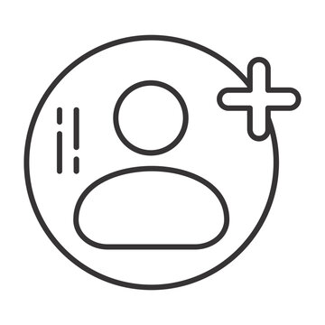 User Add linear icon