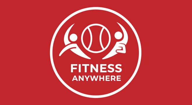 Fitness Anywhere Logo Design, Exercise Concepts for Mobile or Online Fitness Programs.