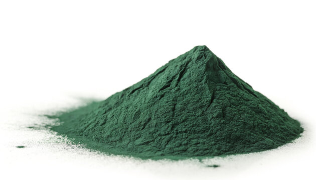 organic spirulina powder or green chlorella superfood