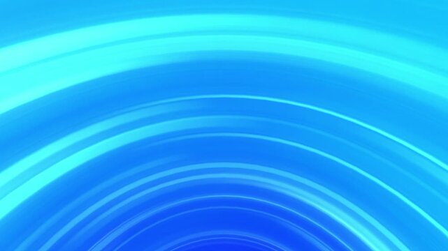 High quality 4K seamless abstract background loop. Features beautiful macroscopic blue glowing lines flowing and bending smoothly like energetic light streams or fiber optic cables. Perfect for techno