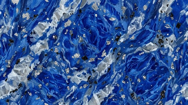 Electric blue granite with silver mica fleck - Texture for Commercial Use