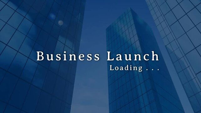 Camera pushing Business Launch title staying centered Loading