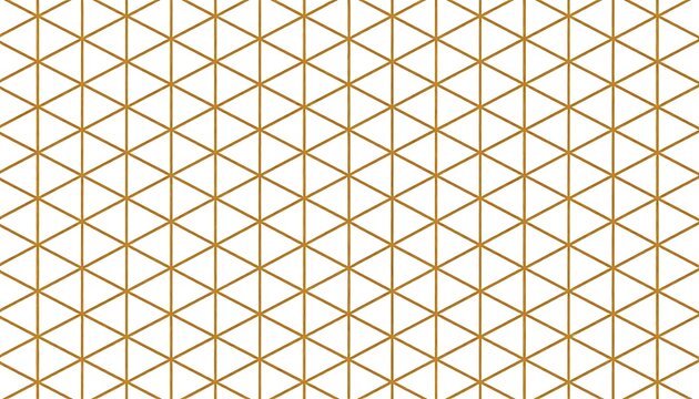 Geometric design featuring a repetitive pattern of golden-brown triangles, creating a textured surface over a white backdrop
