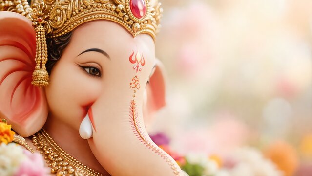 Ganesh Chaturthi Ganesh Pujan Ekdanta Ekadashi Banner Templates Design for Editorial Use Featuring Spiritual Background