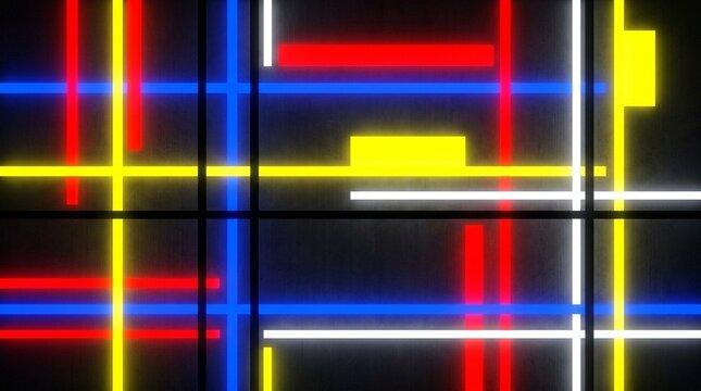 De stijl horizontal vertical colour bar - Illustration for Commercial Use