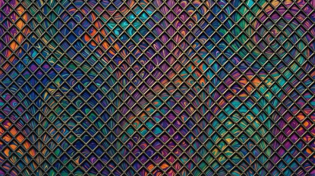 Expanded metal mesh diagonal pattern - Texture for Commercial Use
