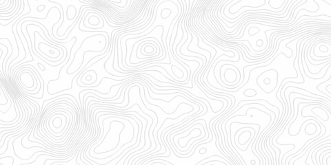 Black and white lines seamless Topographic map patterns, topography line map. Vintage outdoors style. The stylized height of the topographic map contour in lines and contours isolated on transparent. © armans