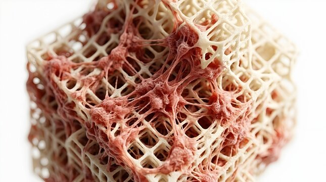 Extreme Macro of Cellular Network on Biodegradable 3D Printed Bio-scaffold