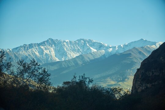 The high mountains of the Caucasus range. North Ossetia.