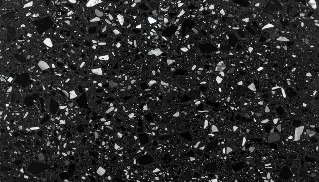 seamless black and white terrazzo floor texture quartz cement wall abstract retro dark background